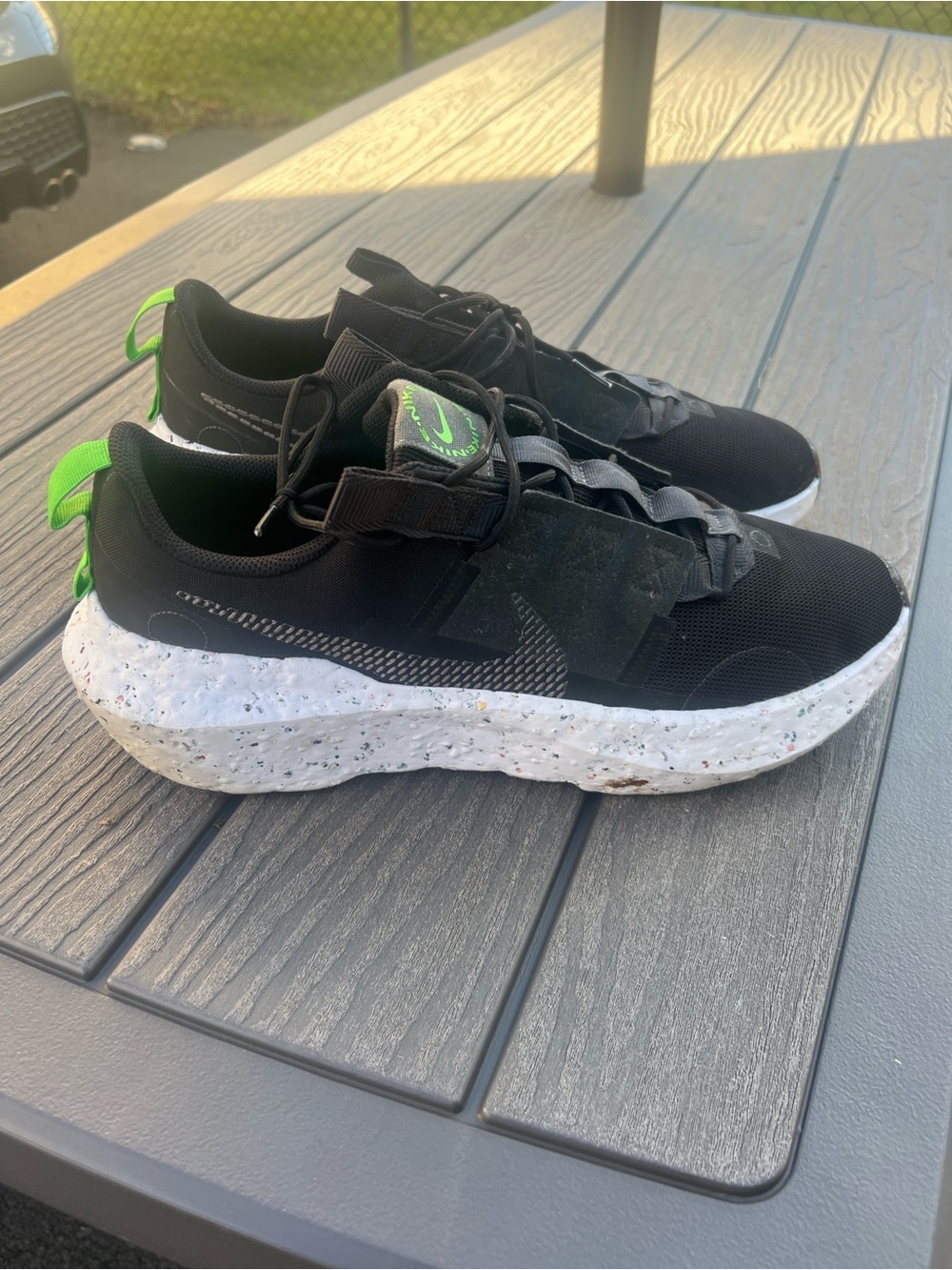 Nike Men’s Black & Neon Green Athletic Run Shoes